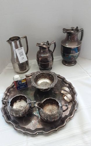 Victorian Silver-Plated Tea & Serving Set by E.P. Coombe (1 of 17)
