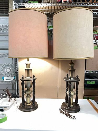 2 large Table Lamps- lot 75 (1 of 6)