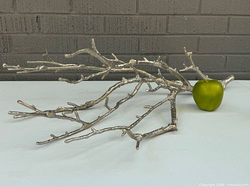  Silver Modernist Tree Branch Centerpiece Candle Holder  1 of 2  (1 of 6)