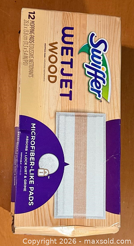 NEW Swiffer WetJet Wood Mopping Pad Refills – 12 Count – Microfiber-Like Pads (1 of 3)