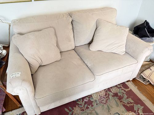 Lazboy Beige love seat (1 of 8)