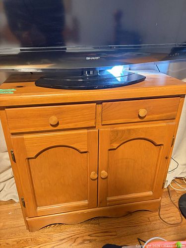 Solid Pine TV Stand / Media Cabinet, Light Honey Finish (1 of 6)