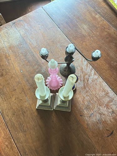Set of 5 Victorian-Style Candlesticks and Candelabras (1 of 5)