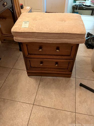 End Table / Nightstand, and Seat Cushion C (1 of 9)