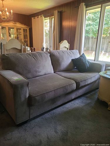 Fabric Sofa Bed and Throw Pillows D (1 of 8)
