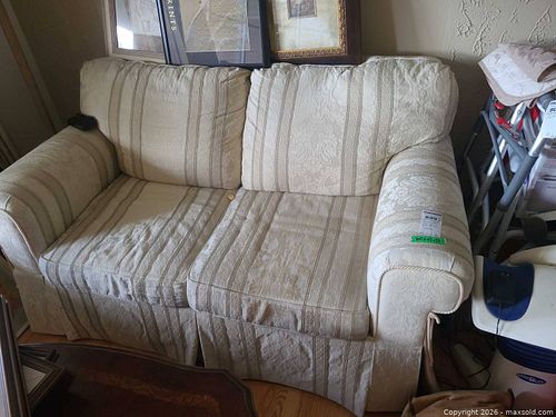 Upholstered Fabric Loveseat D (1 of 7)