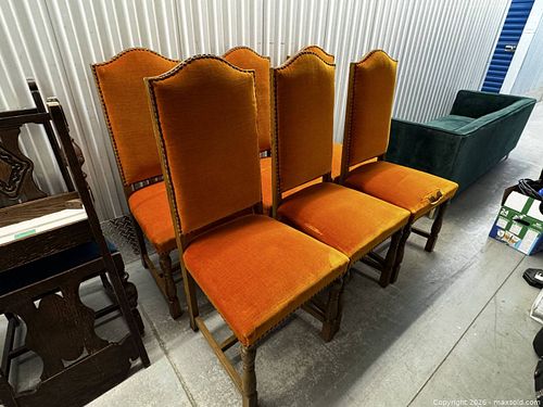 Orange Dining Chairs (1 of 8)