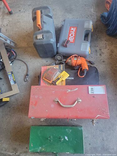 Assorted Tools: Orbital Sander, Jigsaw, Pliers, Mallet, Accessories (1 of 14)