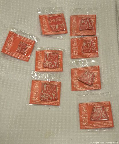 Collectible Sochi 2012 Olympic Games Coca-Cola Lapel Pin Set (1 of 6)
