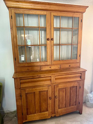 Antique Canadian Pine Flat to The Wall Cupboard (1 of 20)
