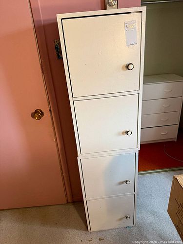 Vintage 4 Stacker Storage Unit With Cubbies (1 of 9)