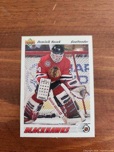 Dominik Hasek Card 1991 Upper Deck Hockey Trading Card (1 of 3)