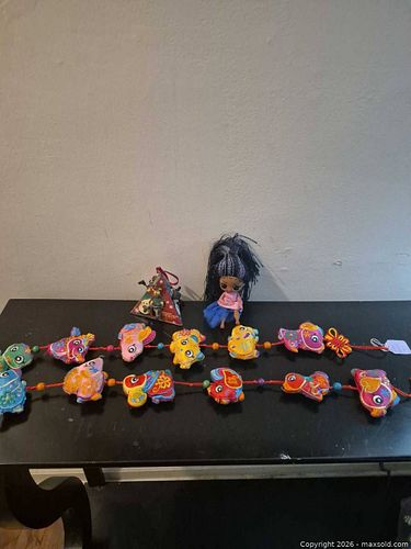 Chinese NY decoration, Small Doll & Boxed Holiday Ornaments (1 of 7)