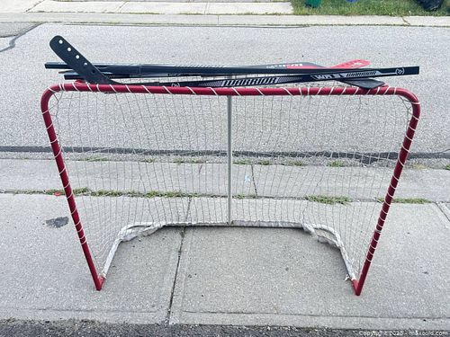 Warrior Recreational Street Hockey Goal with Sticks (1 of 3)