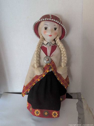 Porcelain-Head Scandinavian Folk Costume Collector Doll (1 of 10)