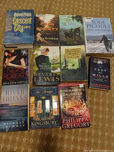 Lot of 11–20 Paperback & Hardcover Fiction, Mystery, Romance, Puzzles (1 of 3)