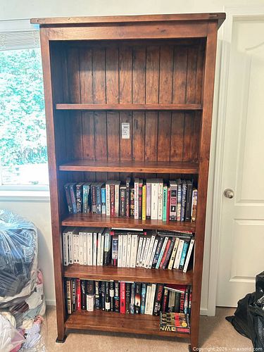 Solid Wood Rustic Farmhouse Bookcase  (1 of 6)
