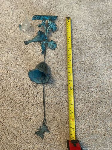 Cast Iron Wind Chime with Bird, Floral & Butterfly Motifs (1 of 6)
