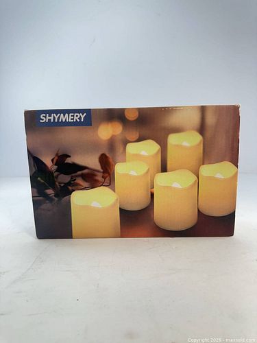 SHYMERY LED Flameless Candle Set, Ivory/Cream, Set of 6 (1 of 3)