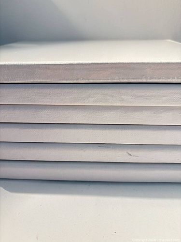 Lot of 4-6 Pre-Primed Stretched Canvases 11x14 in (Portrait) (1 of 6)