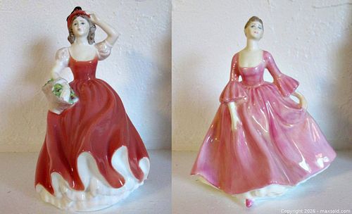 Coalport Andrea & Tracy Figurines (1 of 11)