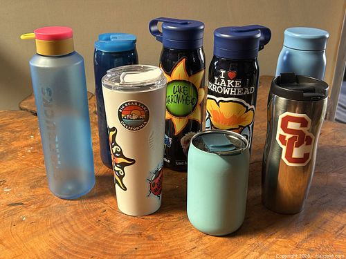 8 Starbucks Coffee & Water Reusable Tumblers  (1 of 5)