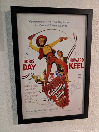 "Calamity Jane" framed movie poster (1 of 4)