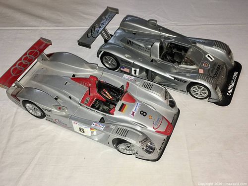 2 DIE-CAST RACING TEAM CARS - MERCEDES & AUDI (1 of 7)