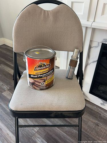 Folding Padded Chair, Armor All Wood Preservative, Plumbing Strainer (1 of 4)