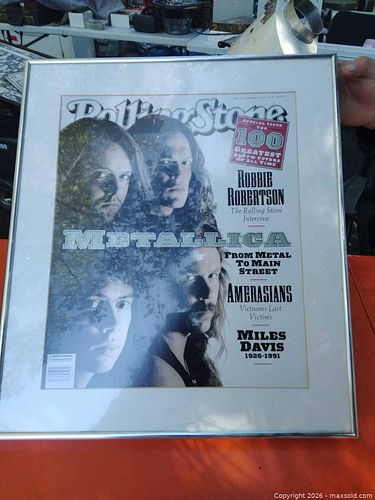 Rolling Stone Framed Magazine Cover — Metallica / Robbie Robertson (1 of 6)