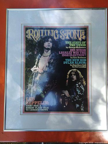 Rolling Stone Magazine Cover Print (March 13, 1975) Framed (1 of 6)