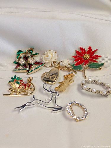 Costume jewelry brooches  (1 of 3)
