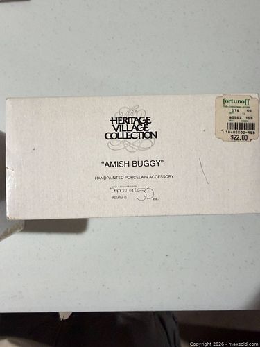 Dept. 56 Heritage Village Amish Buggy Horse Porcelain (1 of 3)