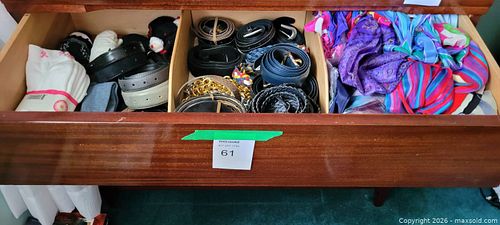 Mixed Accessories Lot: Belts, Scarves, Socks & Chain Belts (1 of 5)