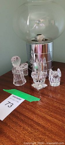 Swarovski Crystal Figurines & Candle Holder Lot (4+) (1 of 9)