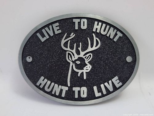 Belt Buckle - Live to Hunt Hunt to Live (1 of 2)