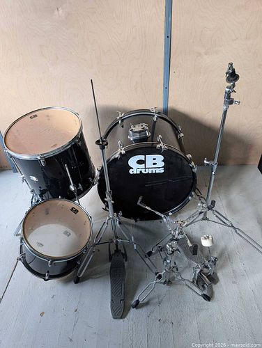 CB Drums 4-Piece Complete Drum Kit, Black (1 of 9)