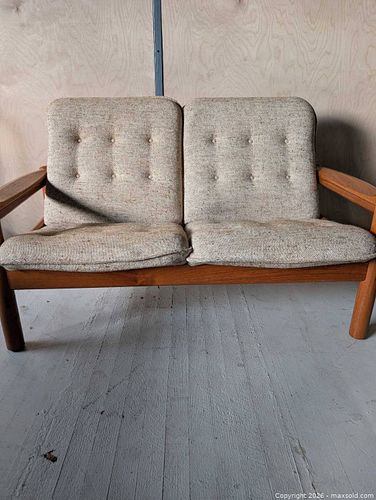 MCM Domino Mobler Teak Loveseat Made in Denmark (1 of 7)