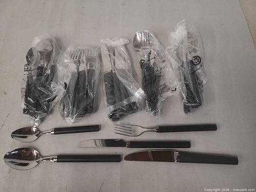 Sagaform Flatware Mixed lot — Modern Stainless Steel with Black Handles (1 of 5)