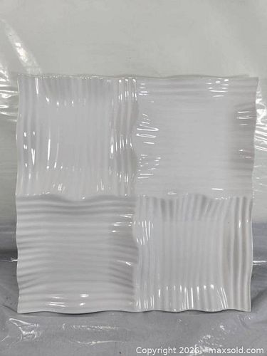 4 Part Serving Dish - White Porcelain w/box  Note: Box shows wear & tear, see picture. (1 of 5)