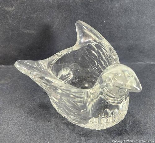 Avon Glass Candle Holder Bird (1 of 4)