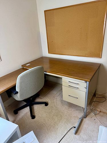 Office Desk, Chair & Cork Board (1 of 11)