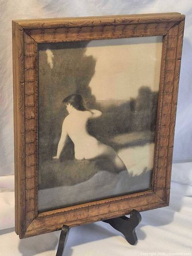 Framed 8 x 10 in Wood Photograph, Figurative Female Nude (1 of 5)