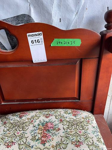 Wooden Bench with Upholstered Cushions and Drawers (1 of 8)