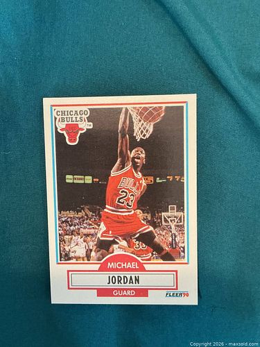 1990 Fleer Michael Jordan NBA Trading Card (1 of 4)
