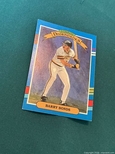 Barry Bonds Baseball Card from 1990 (1 of 4)
