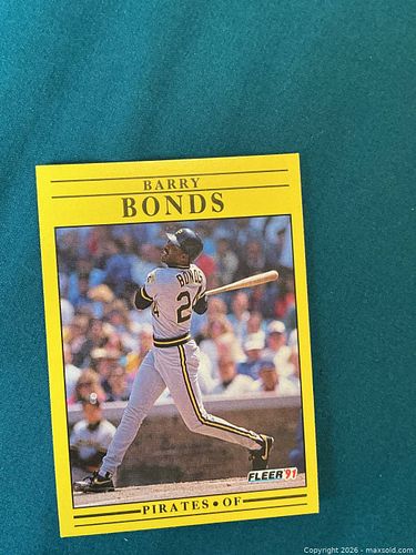 Vintage Barry Bonds Baseball card (1 of 4)