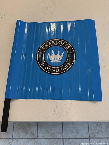 Charlotte FC 2022 Official Scarf, Flag, Hat, Blanket & Koozies (1 of 3)