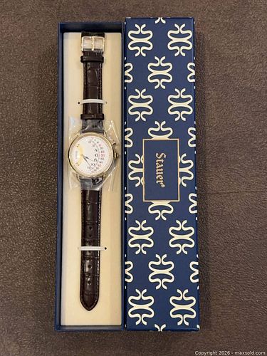 New in Box Stauer 1920s Retrograde Watch (SKU 55092) (1 of 6)