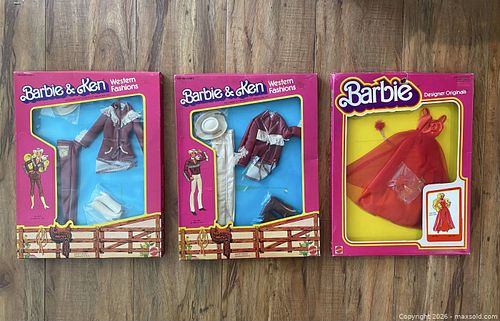 Vintage Barbie Western & Designer Outfits New in Box (1 of 15)